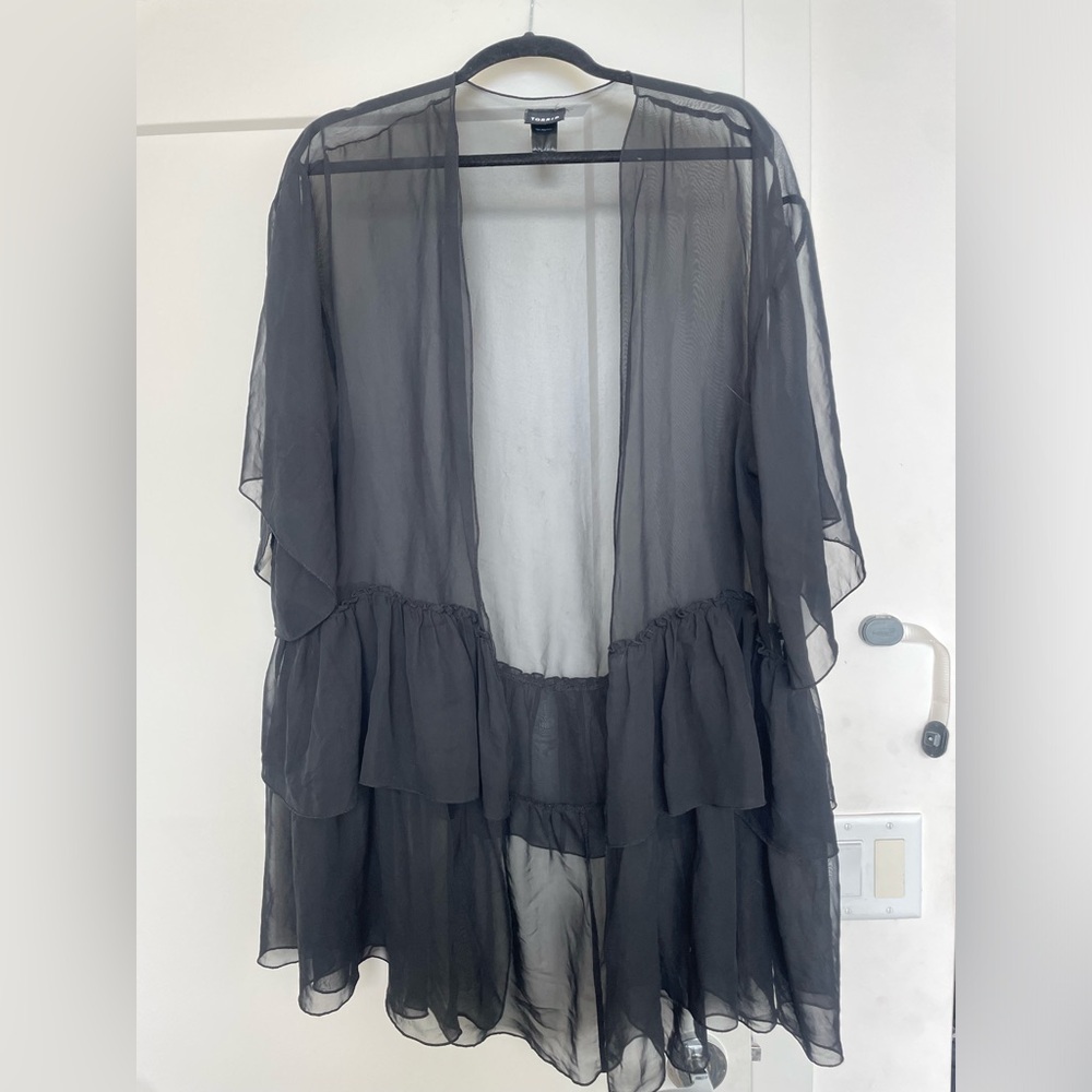 Torrid black chiffon shawl